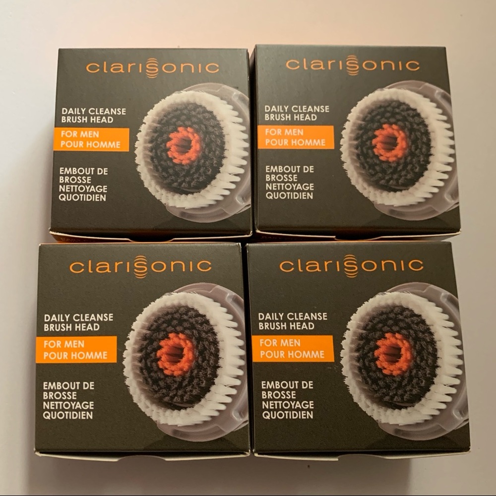 LAST SET 4 NIB Clarisonic Men Alpha fit Daily cleansing brush